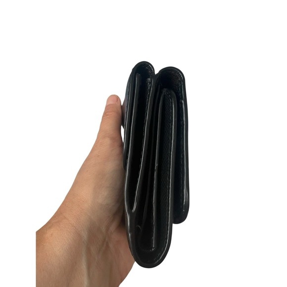 Coach Women Crossgrain Black Wallet F57584 Compact - Picture 3 of 16